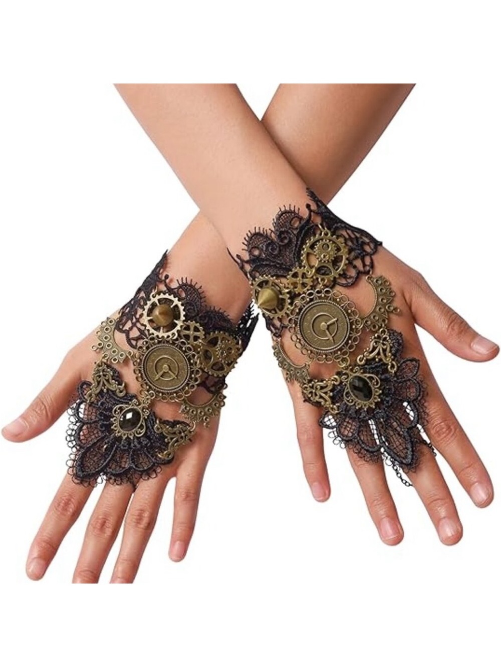 Women's Steampunk Gear Gloves Brand New !!